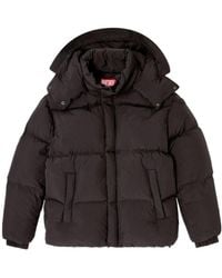 DIESEL - W-Rolfys Logo-Patch Down Jacket - Lyst