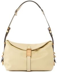 Pinko - Saddle Bag Baguette Small Leather Shoulder Bag - Lyst