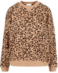 Semicouture - Animal-Print Crewneck Sweatshirt - Lyst