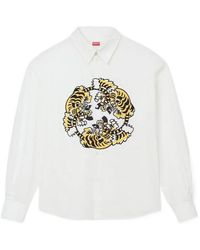 KENZO - Verdy Market Button-Up Long-Sleeved Shirt - Lyst