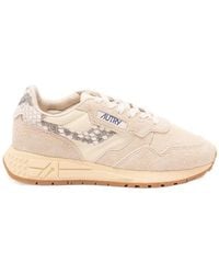 Autry - Reelwind Logo Printed Lace-Up Sneakers - Lyst