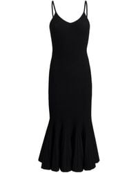 KHAITE - Queen V-Neck Midi Dress - Lyst