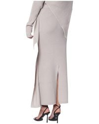 Entire studios - Light Long Wool Skirt - Lyst