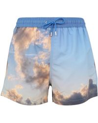 Paul Smith - Cloud-Printed Drawstring Swim Shorts - Lyst