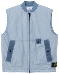 Stone Island - Wind-Resistant Padded Vest With Anti-Drop - Lyst
