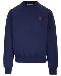 Ami Paris - Ami De Coeur Crewneck Sweatshirt - Lyst