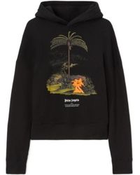 Palm Angels - Enzo From The Tropics Long Sleeved Hoodie - Lyst