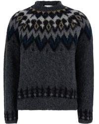 Jucca - Fair Isle Crew Neck Sweater - Lyst