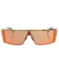 Balmain - Eyewear Wonder Boy Iii Rectangle Frame Sunglasses - Lyst