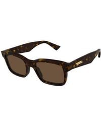 Bottega Veneta - Eyewear Rectangular-Frame Sunglasses - Lyst