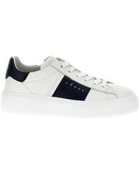Hogan - H-Stripes Lace-Up Sneakers - Lyst