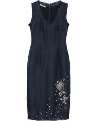 Prada - Embroidered Silk Organza Dress - Lyst