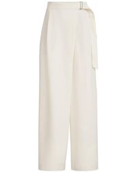 Brunello Cucinelli - Belted Crossed Pants - Lyst