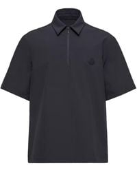 Moncler - Logo Patch Short-Sleeve Polo Shirt - Lyst