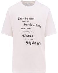McQueen - Graphic Printed Crewneck T-Shirt - Lyst