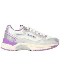 Autry - Logo Patch Lace-Up Sneakers - Lyst