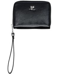 Courreges - Courrèges Naplack Zipped Compact Wallet - Lyst