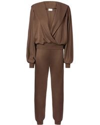 ANDAMANE - V-Neck Long-Sleeved Jumpsuit - Lyst