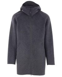 Aspesi - Zip-Up Hooded Coat - Lyst