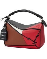 Loewe - Small Lion Intarsia Puzzle Shoulder Bag - Lyst
