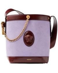 Versace - Pivot Small Bucket Bag - Lyst