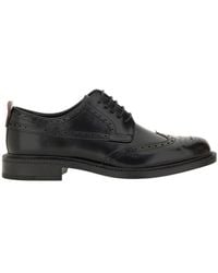 BOSS - Hugo Almond Toe Lace-Up Derby Shoes - Lyst