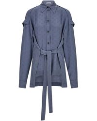 Ferragamo - All-Over Monogram Button-Up Shirt - Lyst