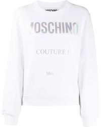 Moschino - Logo Printed Hoodie - Lyst