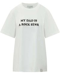 Stella McCartney - My Dad Is A Rockstar Slogan T-Shirt - Lyst