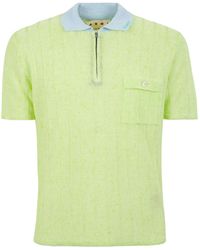 Marni - Zip Pocket Knit Polo Shirt - Lyst