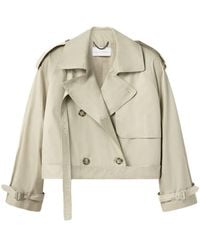 Stella McCartney - Cropped Belt Detail Trench Jacket - Lyst