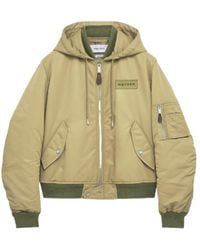 McQueen - Logo Appliqué Bomber Jacket - Lyst