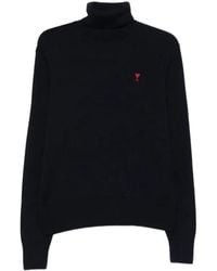 Ami Paris - Ami アミ ドゥ クール タートルネック ニット セーター - Lyst