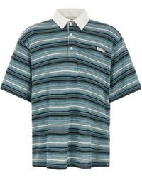 Song For The Mute - Gym Oversized Stripe Polo Shirt - Lyst