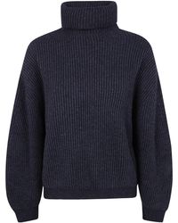 Semicouture - Oversized Turtleneck Sweater - Lyst
