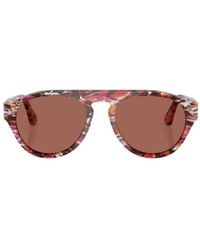 Persol - Geometric Frame Sunglasses - Lyst