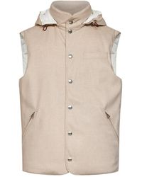 Brunello Cucinelli - Sleeveless Hooded Gilet - Lyst
