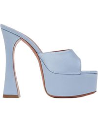 AMINA MUADDI - Dalida Plateau 140 Square Toe High-Heeled Sandals - Lyst