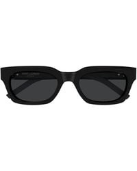 Saint Laurent - Rectangle-Frame Sunglasses - Lyst