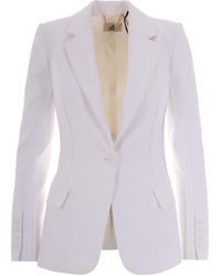 Elisabetta Franchi - Single-Breasted Jacket - Lyst