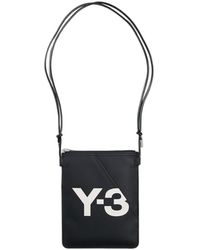 Y-3 - Logo Printed Zip-Up Crossbody Bag - Lyst