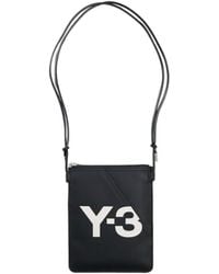 Y-3 - Logo Printed Zip-Up Crossbody Bag - Lyst