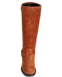 Chloé - Round-Toe Block Heel Boots - Lyst