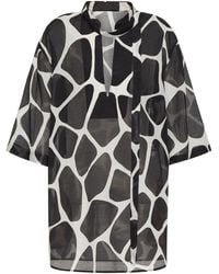 Valentino - Giraffa Re-Edition Printed Short Dress - Lyst