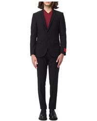 BOSS - Two-Piece Suit With Long-Sleeved Lapel And Suit Pants - Lyst
