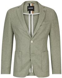 BOSS - Single-Breasted Blazer - Lyst