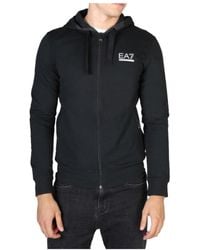 EA7 - Logo Hooded Casual Jacket - Lyst