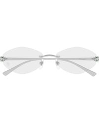 Cartier - Cat Eye Frame Glasses - Lyst