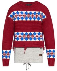 DSquared² - Jacquard Knit - Lyst
