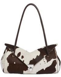 Marni - Cow-Print Envelope Flap Shoulder Bag - Lyst